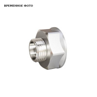 Переходник LD 1x1/2 НВ латунь никелированная LD.67.509.25х15