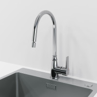 Смеситель для кухни Laparet Alamera с поворотным изливом N2042302LPT