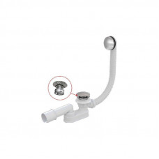 Слив-перелив для ванны Alcaplast A507CKM click-clack металл хром A507CKM