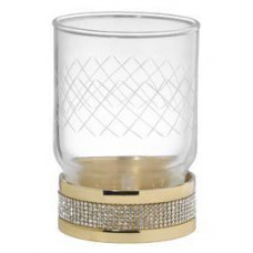 Стакан для зубных щеток настольный Boheme Royal Cristal золото 10931-G-B Стакан для зубных щеток настольный Boheme Royal Cristal золото 10931-G-B