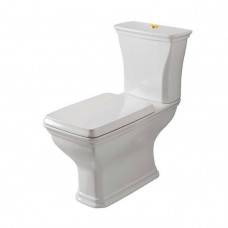 Унитаз-моноблок Artceram Civitas 36х54 см белый золото HEA010 73, CIC009 01 00, CIV004 01 00