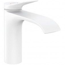 Смеситель для раковины Hansgrohe Vivenis 110 однорычажный со сливным гарнитуром матовый белый 75020700 Смеситель для раковины Hansgrohe Vivenis 110 однорычажный со сливным гарнитуром матовый белый 75020700