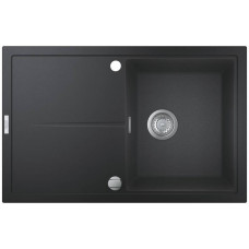 Мойка кухонная композитная GROHE K400 с крылом 780x500 мм черный гранит 31639AP0