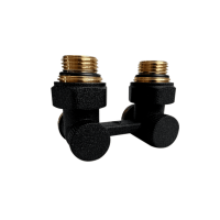 Узел нижнего подключения КЗТО PREMIUM угловой 1/2 x 3/4 EK УНПУRALTP26X-M215249005 RAL 9005