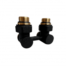 Узел нижнего подключения КЗТО PREMIUM угловой 1/2 x 3/4 EK УНПУRALTP26X-M215249005 RAL 9005
