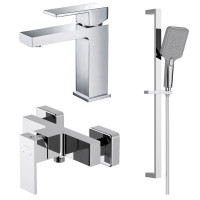 Набор смесителей 3 в 1 Aquanet Libra AQ1610CR/AQ1660CR/AQ2019CR AQ1631CR