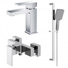 Набор смесителей 3 в 1 Aquanet Libra AQ1610CR/AQ1660CR/AQ2019CR AQ1631CR