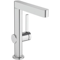 Смеситель для раковины hansgrohe Finoris 230 однорычажный с поворотным изливом и клапаном Push-Open хром 76060000
