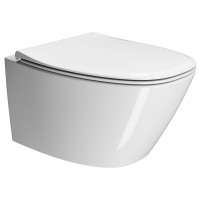 Унитаз подвесной безободковый GSI Modo+ Swirlflush 540x370 мм белый глянцевый 8415FR411
