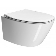 Унитаз подвесной безободковый GSI Modo+ Swirlflush 540x370 мм белый глянцевый 8415FR411