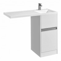 Комплект AQUATON Лондри 40 тумба и раковина Лондри 105 правая 1A2360K0LH010