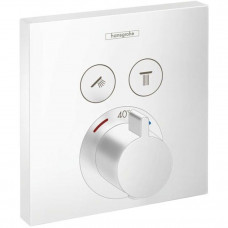 Термостат для душа Hansgrohe ShowerSelect на 2 потребителя скрытого монтажа матовый белый 15763700 Термостат для душа Hansgrohe ShowerSelect на 2 потребителя скрытого монтажа матовый белый 15763700