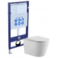 Комплект инсталляции AQUATEK ВЕГА рама Standard INS-0000012 унитаз AQ1905-00 с сиденьем soft-close