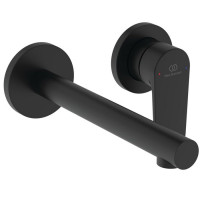 Смеситель для раковины Ideal Standard Ceralife O настенный излив 18 см черный матовый BE019XG