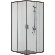 Душевой уголок Aquanet ARI KV 10020BL 1000x1000x2000 мм квадратный черный/прозрачное стекло AQ ARI KV 10020BL