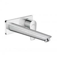 Смеситель для раковины Hansgrohe Talis E настенный однорычажный скрытого монтажа излив 225 мм хром 71734000