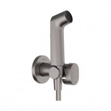 Гигиенический душ Hansgrohe Bidette S 1jet EcoSmart со шлангом и держателем шлифованный черный хром 29232340