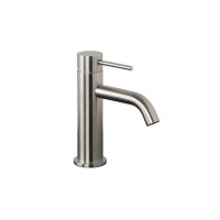 Смеситель для раковины FIMA Carlo Frattini Spillo Steel с донным клапаном F3071INOX