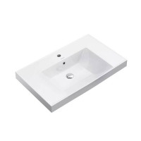 Раковина подвесная Kerama Marazzi Cubo 80.5х48.5 см белый глянцевый CU.wb.80