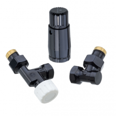 Комплект термостатический аксиальный Schlosser DN15 1/2 Мини M30x1.5 RAL 9005 602200126