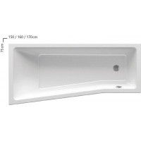 Ванна акриловая RAVAK BE HAPPY II 160х75 R белая C971000000