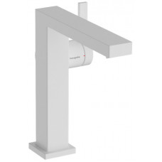 Смеситель для раковины hansgrohe Tecturis E 173 мм Г-излив CoolStart PushOpen белый матовый 73040700