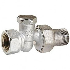 Клапан радиаторный Giacomini R17D2 прямой 1/2 ВН хромированный R17DX003