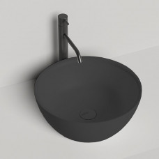 Раковина накладная Salini Alda 02 42.5х42.5х15.5 см S-Sense черный RAL 9005 1102110GRF