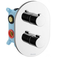 Смеситель термостатический скрытого монтажа Ravak CR 067.00 для R-box Multi X070075