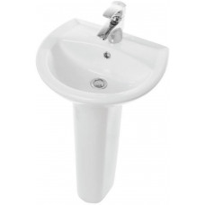 Умывальник пьедестальный Sanita Luxe Attica 48 белый WB.PD/Attica/48-C/WHT.G/S1