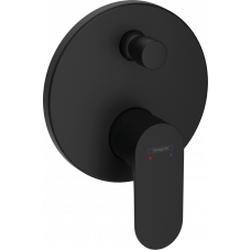Смеситель для душа Hansgrohe Rebris S на 2 потребителя внешняя часть черный матовый 72466670 Смеситель для душа Hansgrohe Rebris S на 2 потребителя внешняя часть черный матовый 72466670