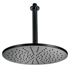 Верхний душ CISAL Shower D 300 мм с потолочным держателем 180 мм черный DS01370040
