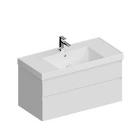 Тумба подвесная Kerama Marazzi Cubo 100 см с ящиками белая матовая CUB.100.2\WHT.M