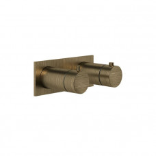 Смеситель для душа Gessi Ingranaggio встраиваемый, термостатический, цвет Antique Brass 63336#713 Смеситель для душа Gessi Ingranaggio встраиваемый, термостатический, цвет Antique Brass 63336#713