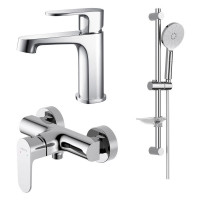 Набор смесителей 3 в 1 Aquatek Оберон (AQ1210CR+AQ1260CR+AQ2014CR) хром AQ1231CR