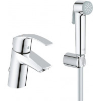 Набор GROHE Eurosmart смеситель для раковины S-Size и гигиенический душ хром 23124002