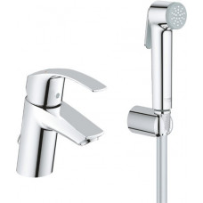 Набор GROHE Eurosmart смеситель для раковины S-Size и гигиенический душ хром 23124002