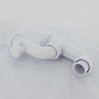 Сифон трубный McAlpine P-образный 1 1/2 х 40 мм с ревизией и клапаном MRB7-ANSV