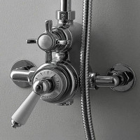 Термостат для душа Devon&Devon Coventry хром белая ручка MARM74CR