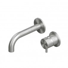 Смеситель для раковины встраиваемый QuadroDesign Source излив 19 см brushed stainless steel 1313.00AS Смеситель для раковины встраиваемый QuadroDesign Source излив 19 см brushed stainless steel 1313.00AS