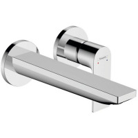 Смеситель для раковины Hansgrohe Rebris E настенный скрытого монтажа излив 20 см хром 72568000