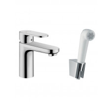 Смеситель для раковины Hansgrohe Vernis Blend с гигиеническим душем и шлангом 1600 мм 71215000