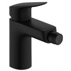 Смеситель для биде Hansgrohe Logis со сливным гарнитуром черный матовый 71200670