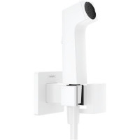 Гигиенический душ Hansgrohe 1jet E EcoSmart+ со смесителем держателем и шлангом 125 см матовый белый 29233700
