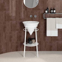 Металлическая структура напольная Kerama Marazzi Cono 44х77 см белый матовый CO.44\WHT.M