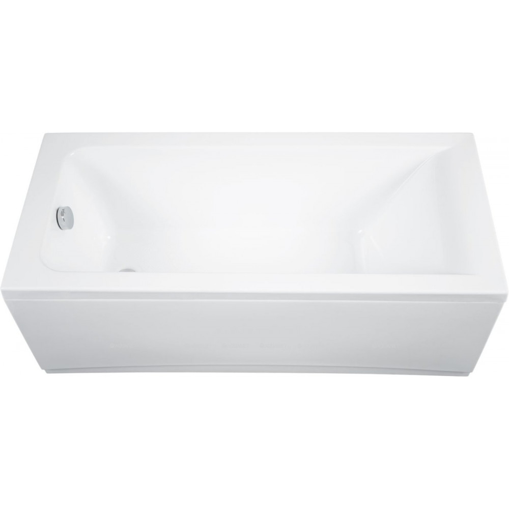 Ванна акриловая Aquanet Bright 155x70 см с каркасом и сливом-переливом 00239666