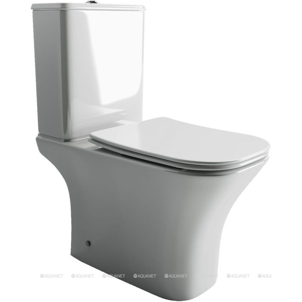 Чаша унитаза напольная Ceramica Nova Alfa Rimless безободковая CN9002-B
