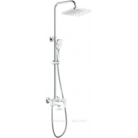 Душевая система Haiba HB24505-8 с изливом и тропическим душем хром/белый HB24505-8