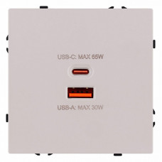 Розетка 2хUSB type A и C без рамки Kollinger Eclipse EC-024CM