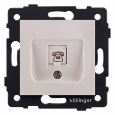 Розетка телефонная RJ-11 со штрокой, без рамки Kollinger  REA-009CM